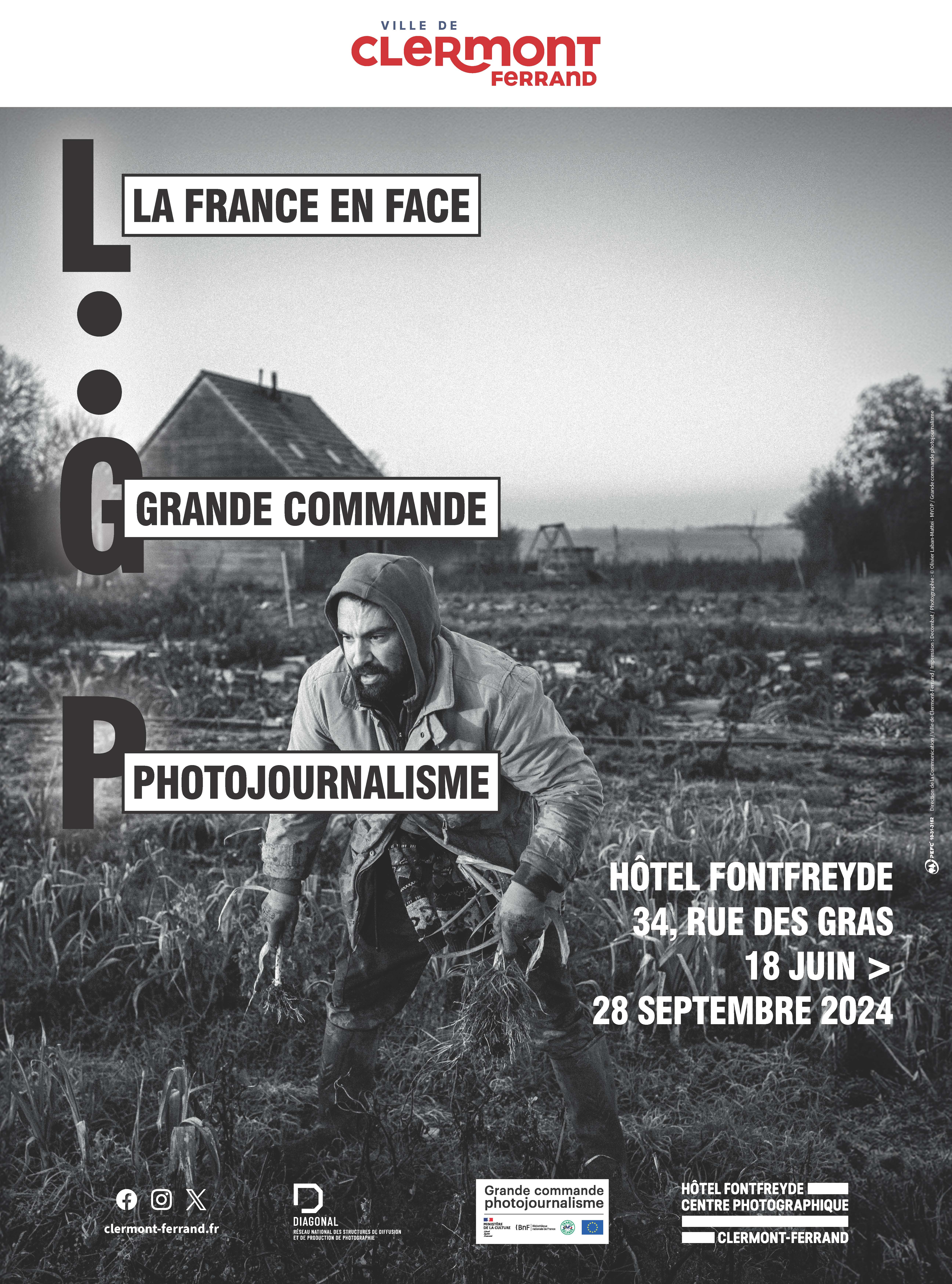 La France en face Grande commande photojournalisme Du 18 juin au 28 septembre 2024