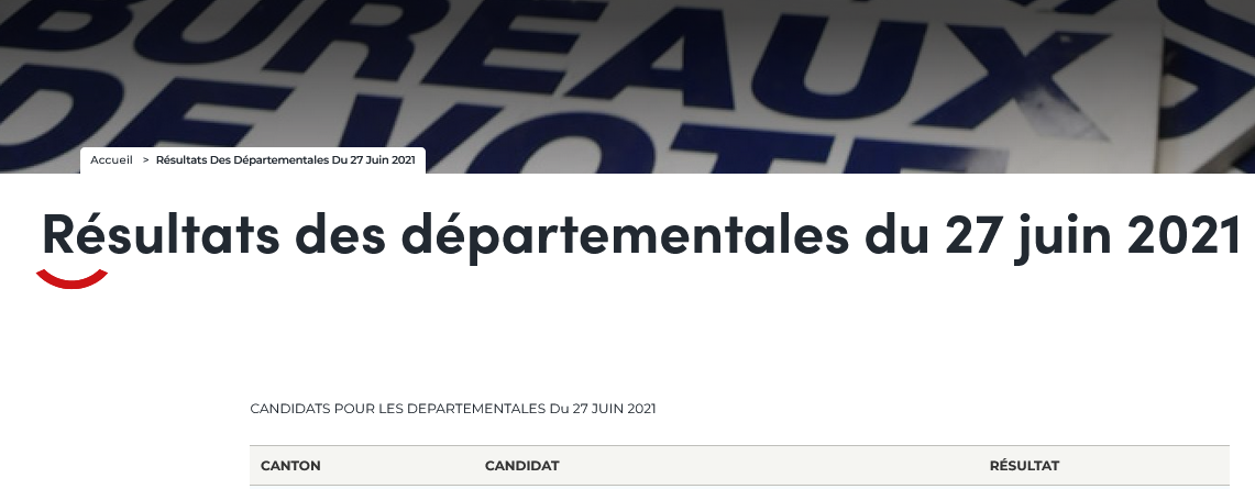 Elections régionales 2021 2ème tour