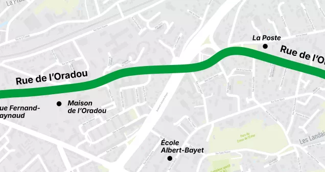 circulation rue de l'oradou à clermont-ferrand