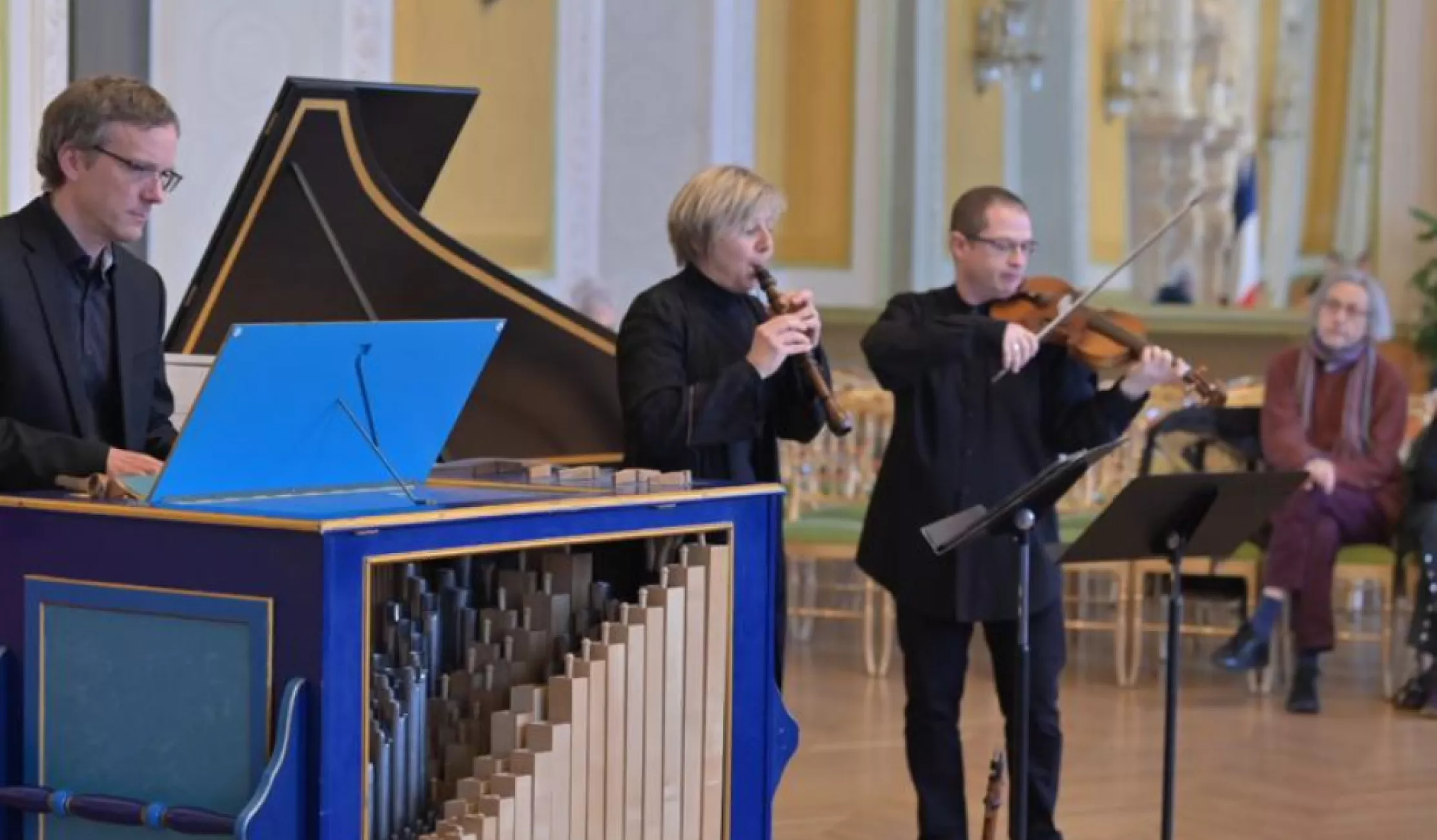  Violon baroque, Olivier Baraud Chalumeau, Béatrice Berne Clavecin et orgue, Olivier Salandini
