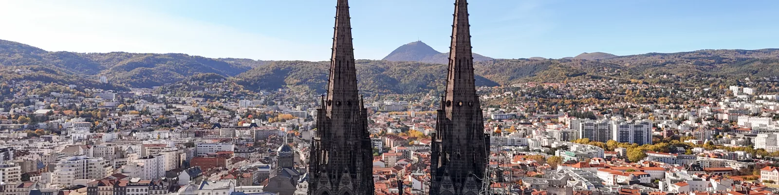 Vue Drone Clermont-Fd (c)Ville de Clermont-Ferrand - Romain Harel
